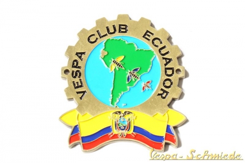 Plakette "Vespa Club Ecuador" - Limitiert 100 Stk. weltweit!